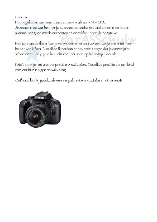 camera autisme ZWART WIT